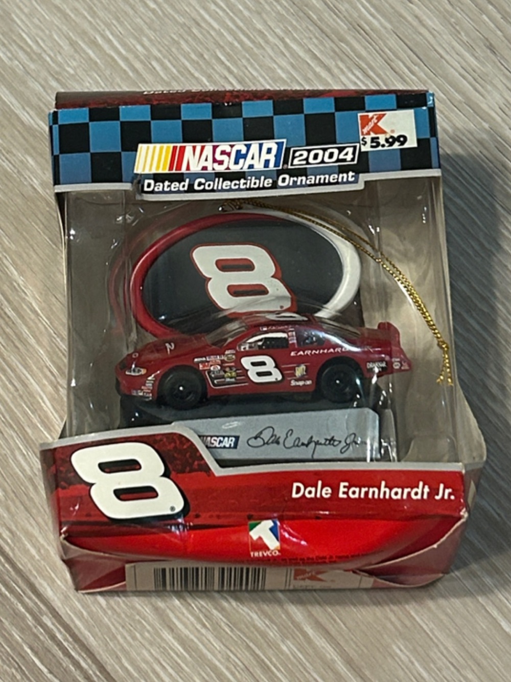 Trevco 2004 Dale Earnhardt Jr. #8 collectible NASCAR Christmas Ornament